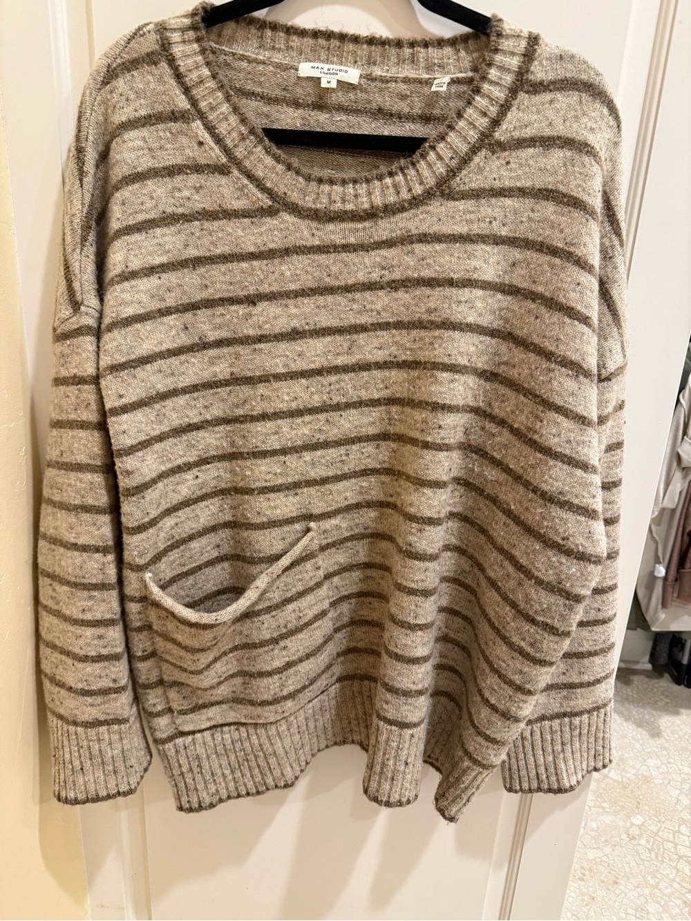 Max Studio oversized striped sweater